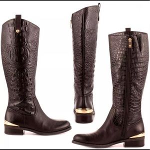 VINCE CAMUTO LEATHER RIDING BOOTS